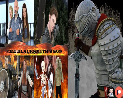 Flash game where you're a blacksmiths son training to become a .